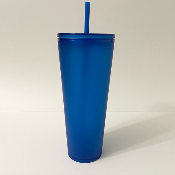Starbucks Matte Royal Blue Velvet Soft Touch Venti 24 Oz Tumbler - Picture 1 of 13